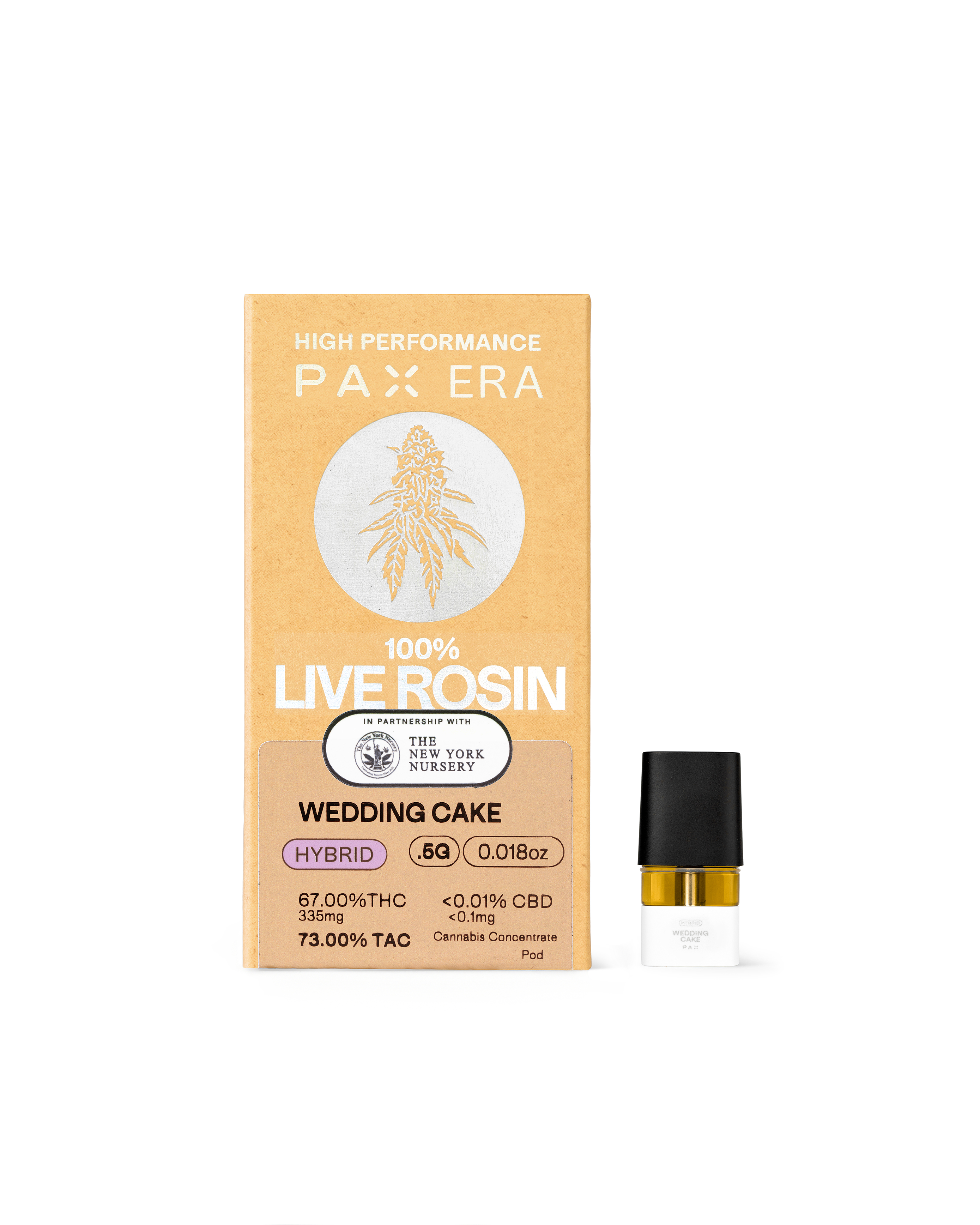 Photograph of Product: 100% Live Rosin WEDDING CAKE | .5 g Pod