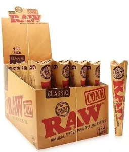 Photograph of product: RAW | Classic1 1/4 Cones - 6 Pack | MERCH