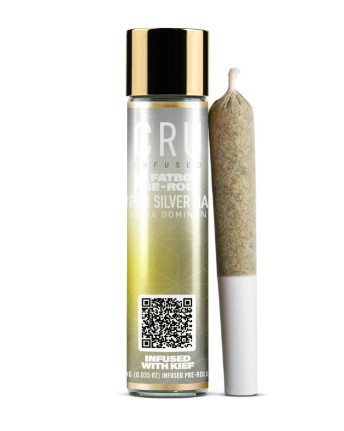 Photograph of product: CRU | Fatboy | Super Silver Haze | Infused Pre-roll