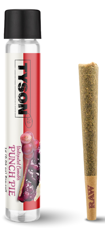 Photograph of product: AU CC: Tyson Punch Pie 1g Preroll