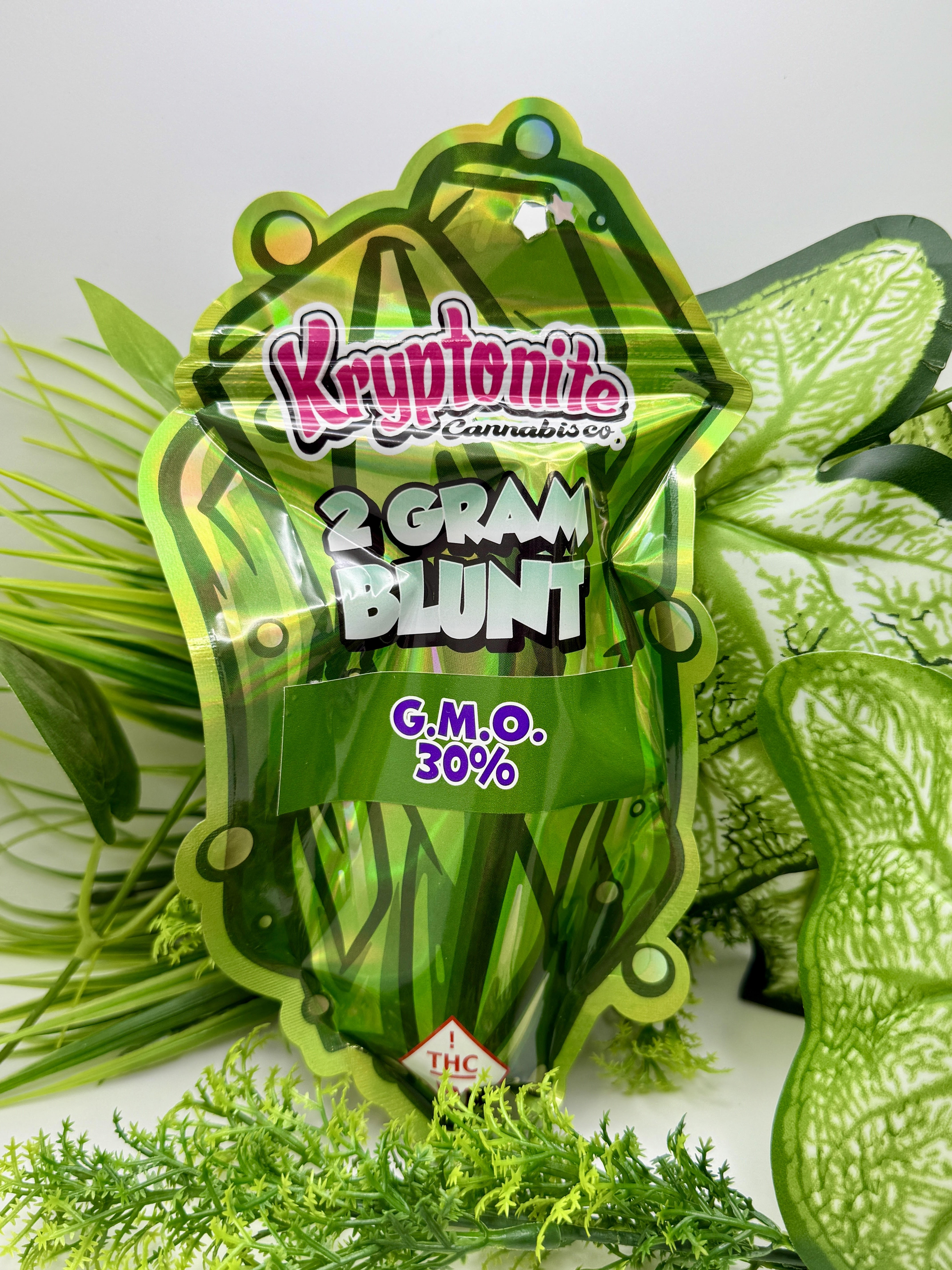 Photograph of product: Kryptonite - GMO - Glass Tip Blunt - 2g
