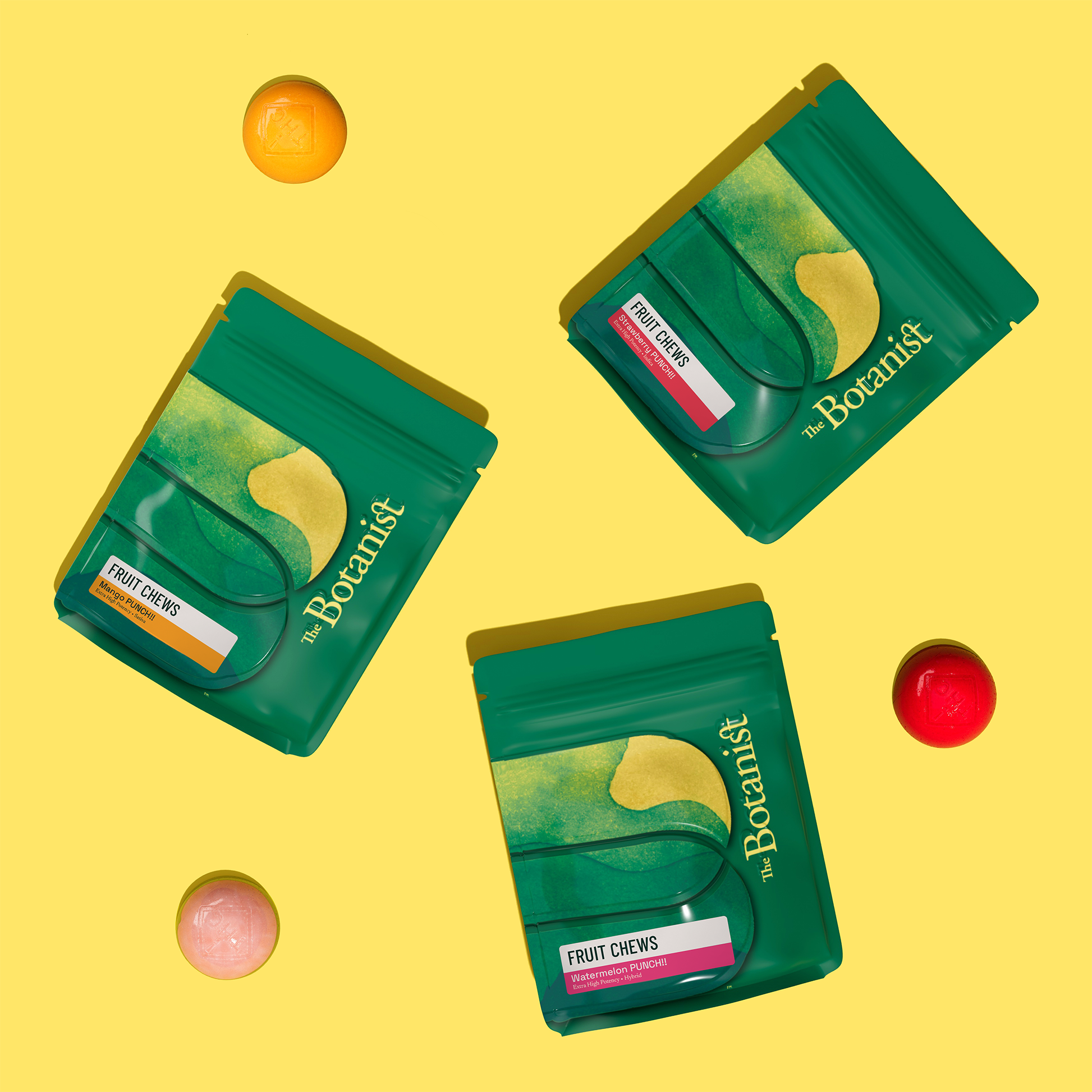 Photograph of product: The Botanist Watermelon Punch!! (H) Fruit Chew 100mg 1pk