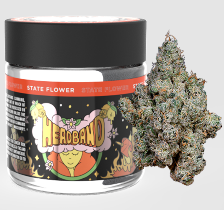 Photograph of product: State Flower - Headband - - indoor - Hybrid - 3.5g
