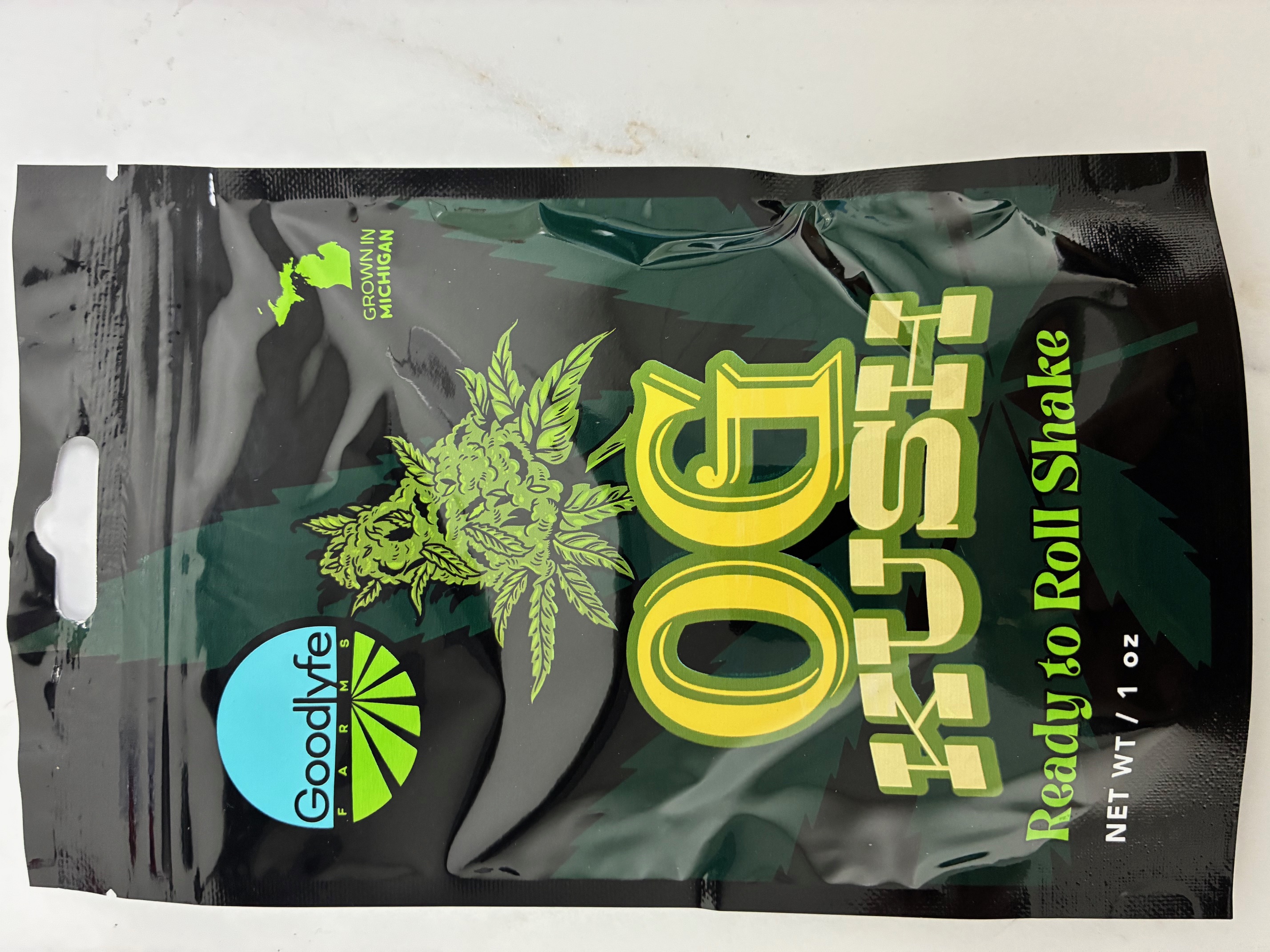 Photograph of product: Goodlyfe - OG Kush Ready to Roll Shake OZ - 28g