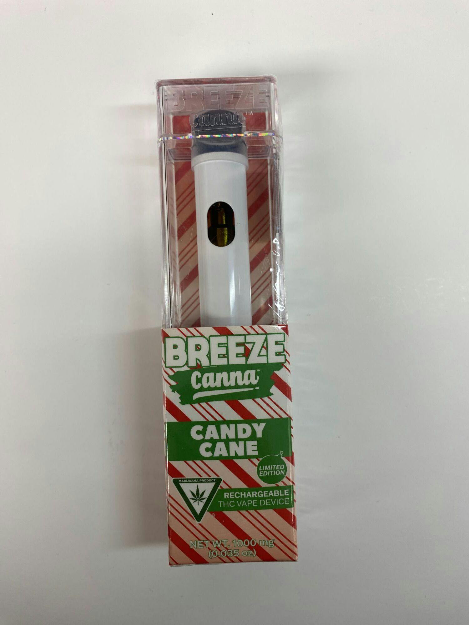 Photograph of product: Breeze Canna | Candy Cane | 1g Vape Cart