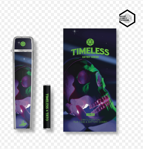 Photograph of product: Timeless: Accessories | Trav Battery + Flip Case | 1000mg