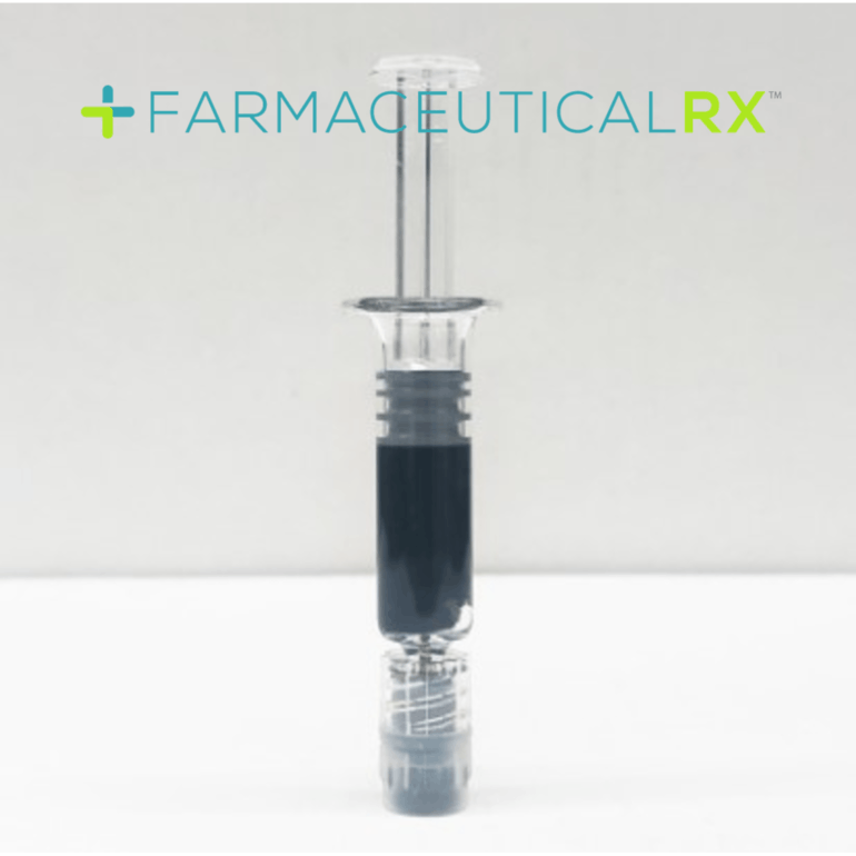 Photograph of product: G.M.O. RSO Syringe