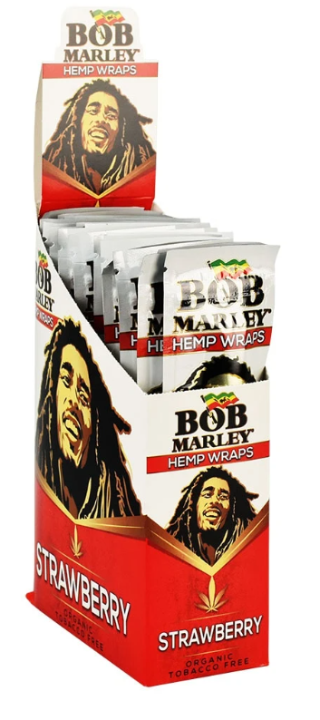 Photograph of product: Bob Marley Hemp Wraps 2pc Strawberry
