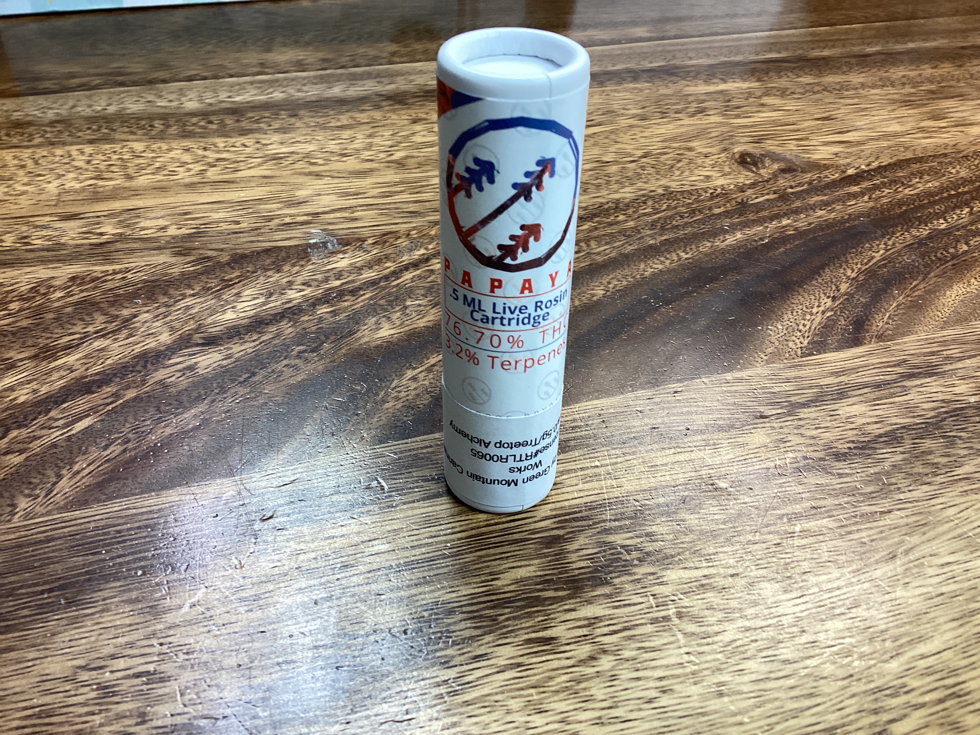 Photograph of product: TT Papaya Live rosin