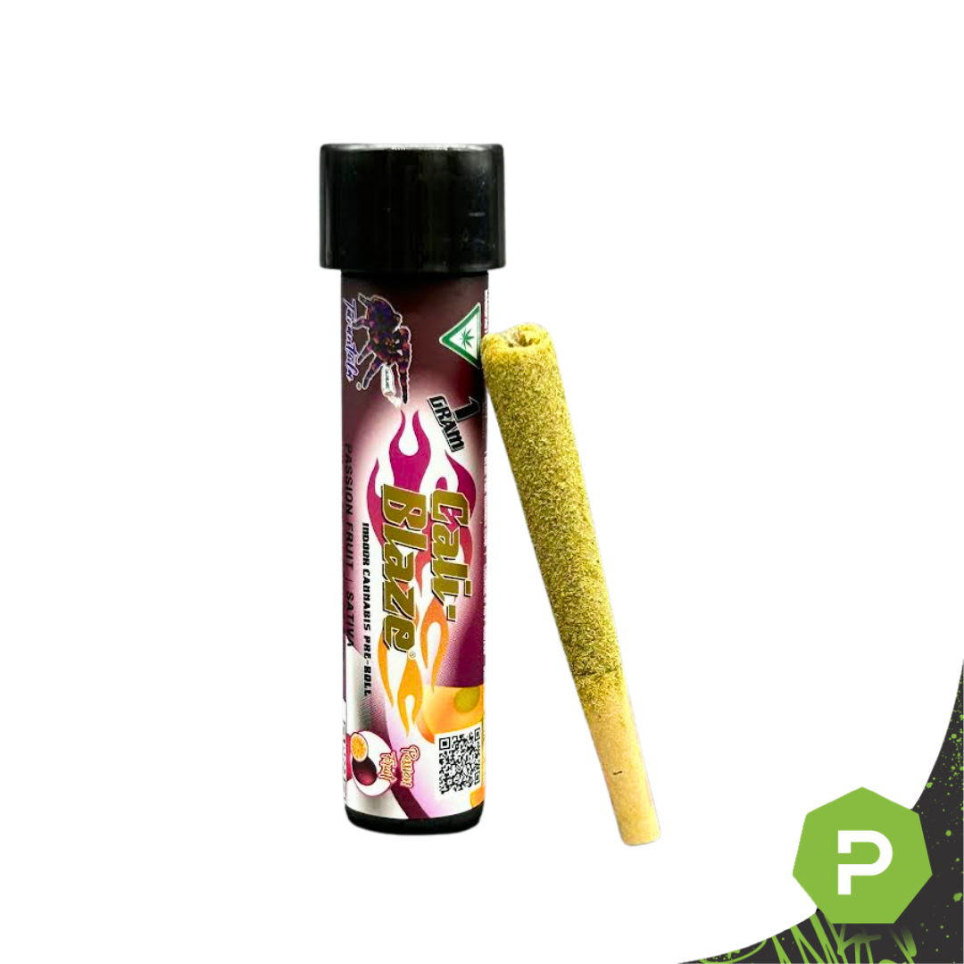Photograph of product: Cali Blaze | 1g Tarantula Preroll | Passion Fruit