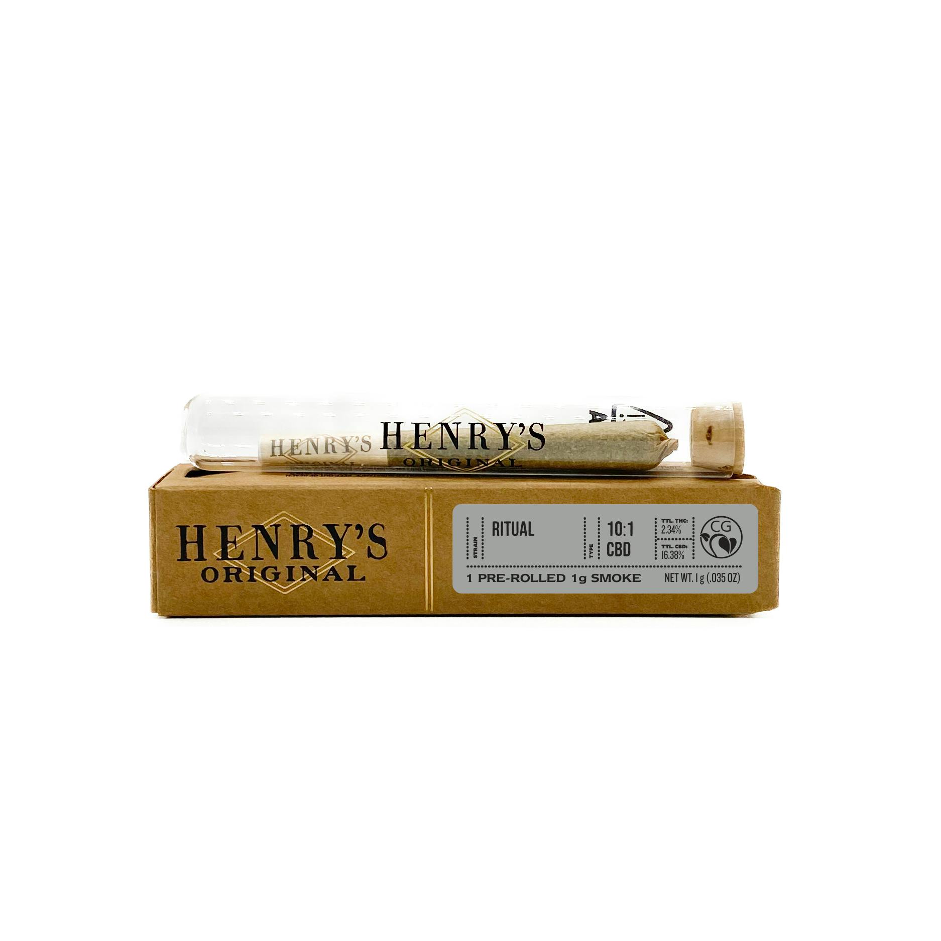 Photograph of product: RITUAL - 10:1 CBD:TH-oui - 1G