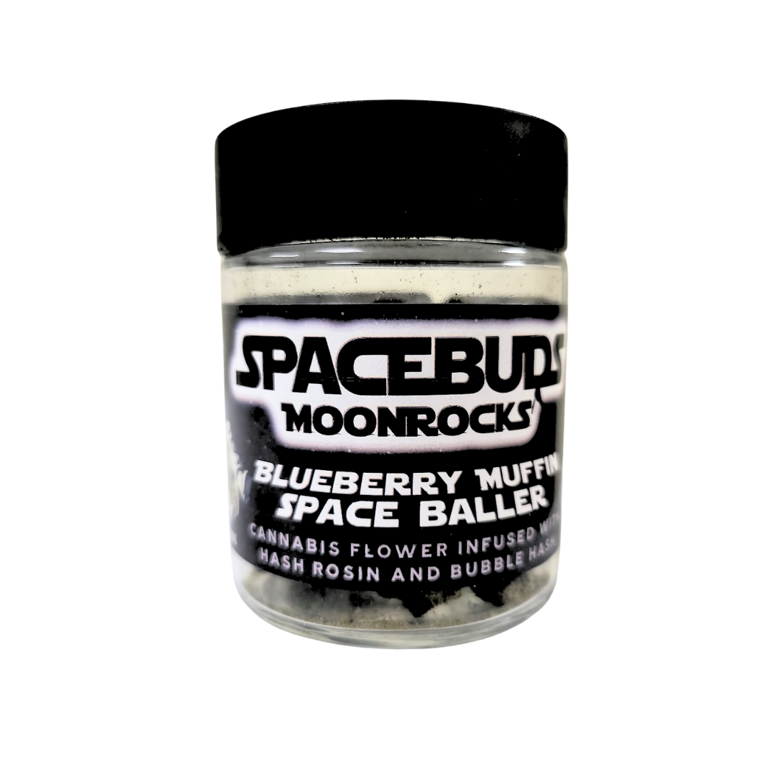 Photograph of Product: Spacebuds - Blueberry Muffin Moonrocks Baller Jar - 28g
