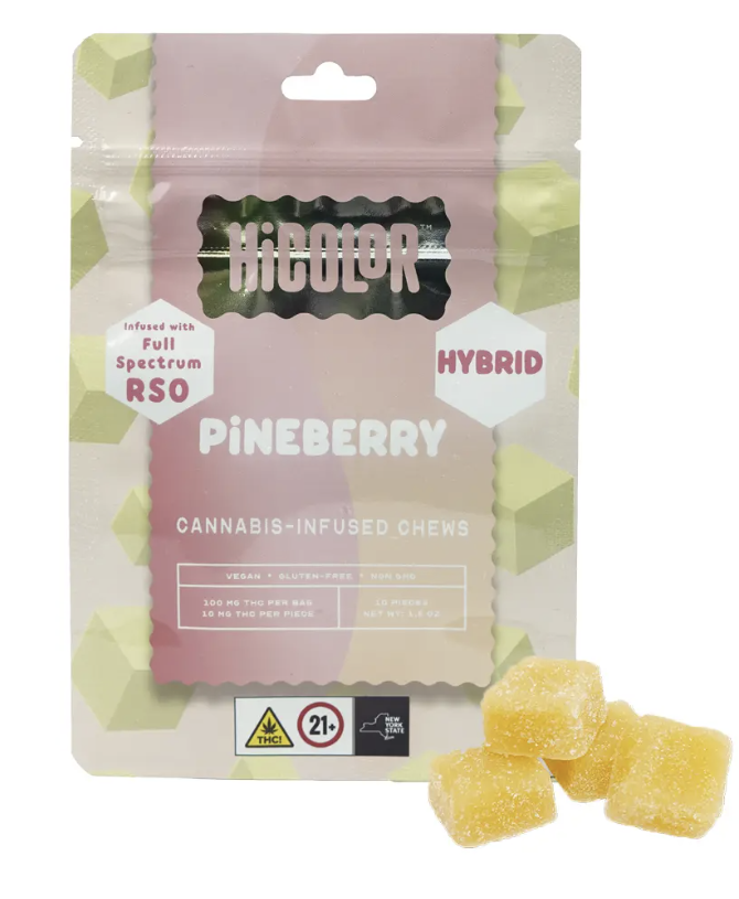 Photograph of Product: Hi Color - Pineberry  RSO Chews - 100mg