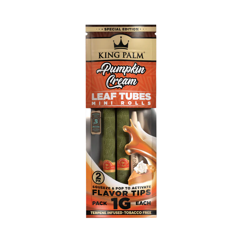 Photograph of product: 2pk Mini Palm Leaf Wraps Pumpkin Cream Terps