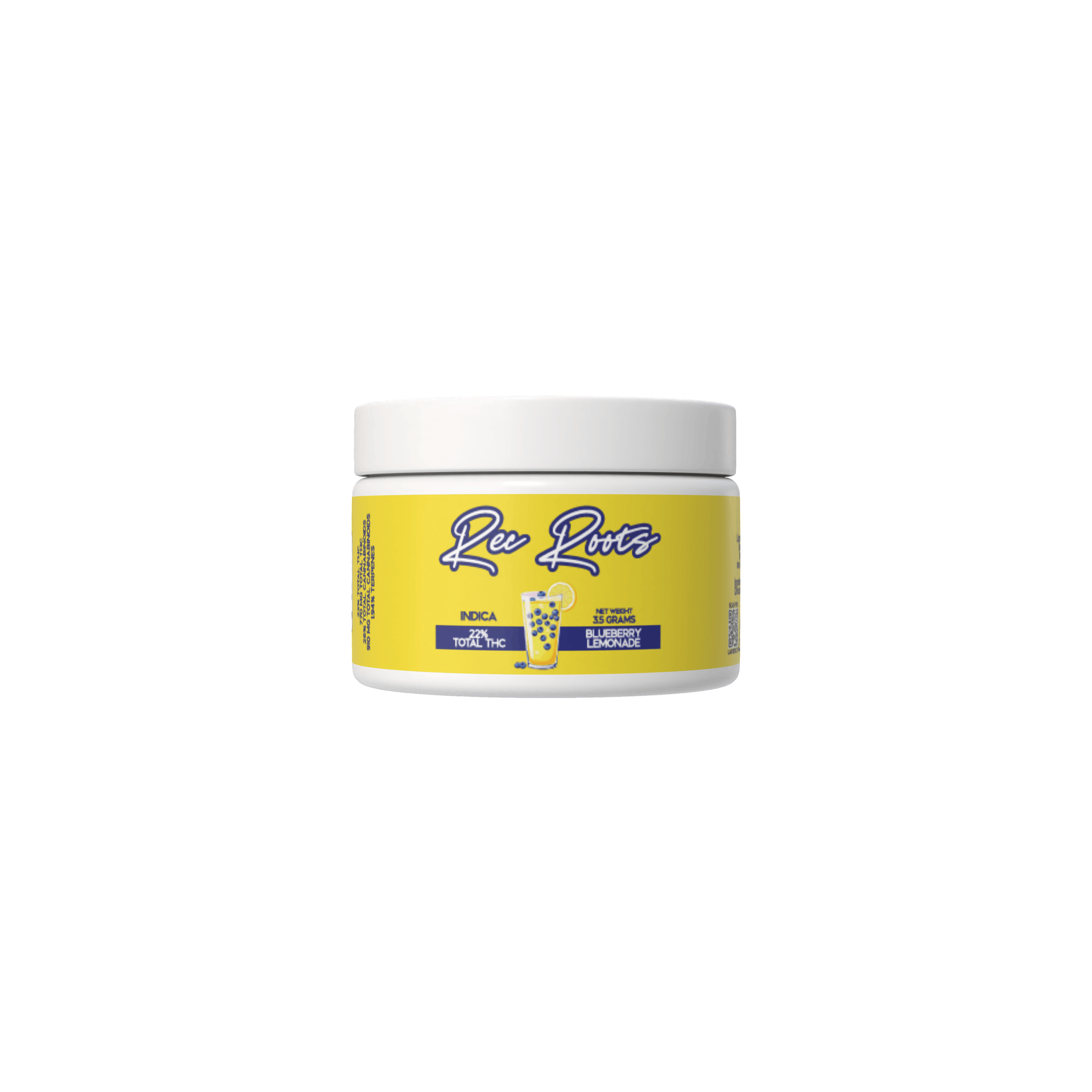 Photograph of product: Rec Roots - Blueberry Lemonade - Flower - 3.5g