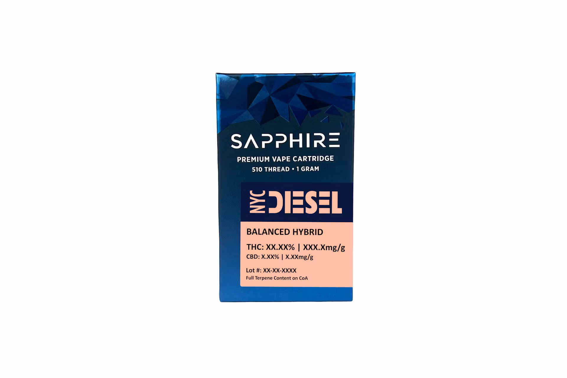 Photograph of product: Sapphire Premium 510 Cartridge - Hybrid, NYC Diesel