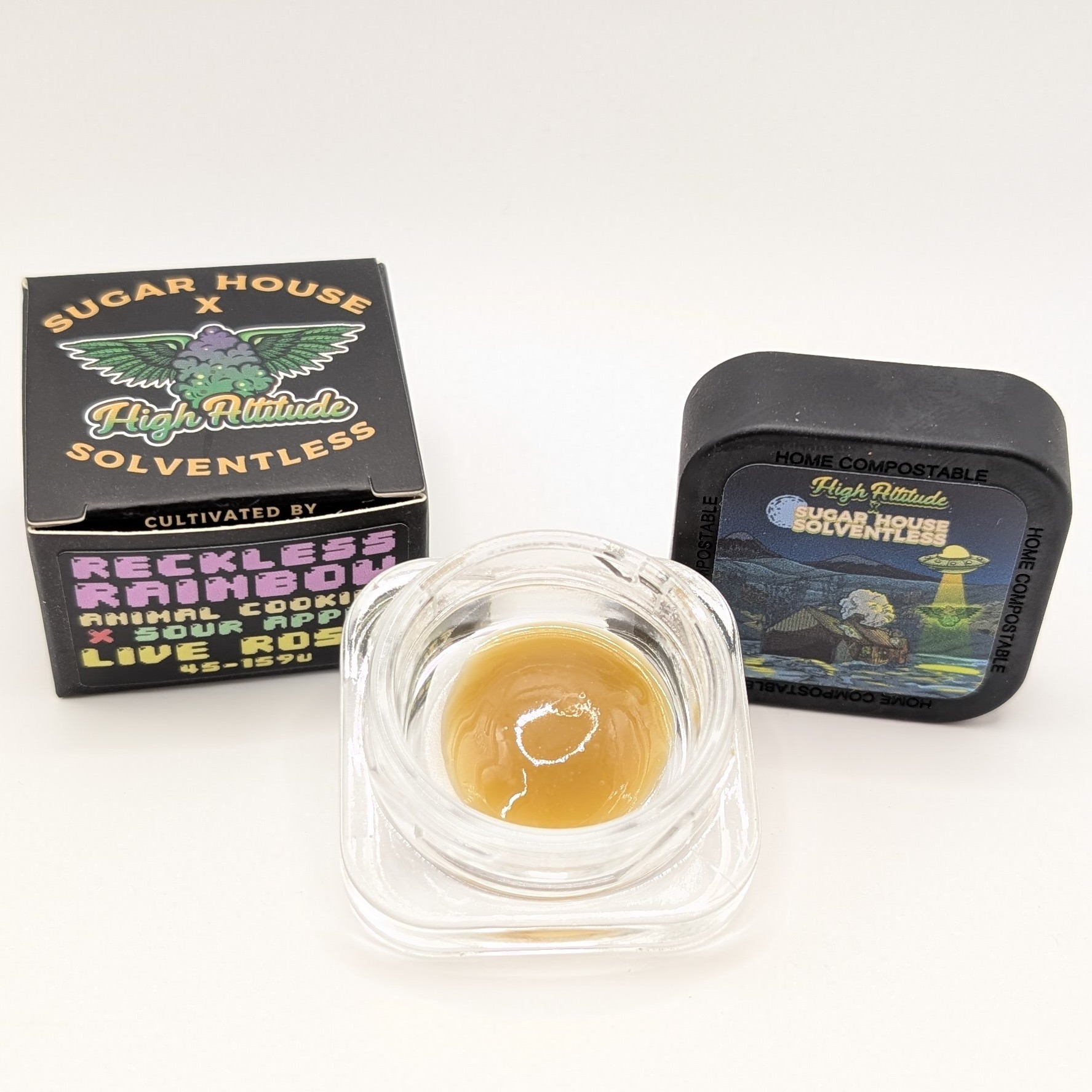 Photograph of product: Reckless Rainbow 1g Live Rosin
