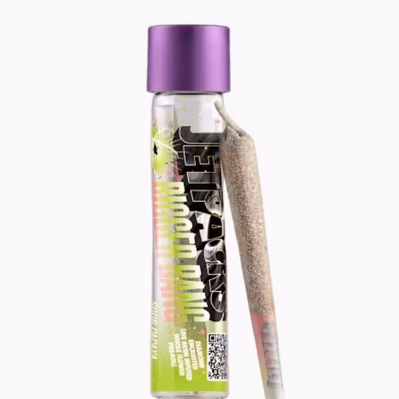 Photograph of product: Jetpacks | Sour Papaya Bigger Bang Infused Pre-roll, 1g