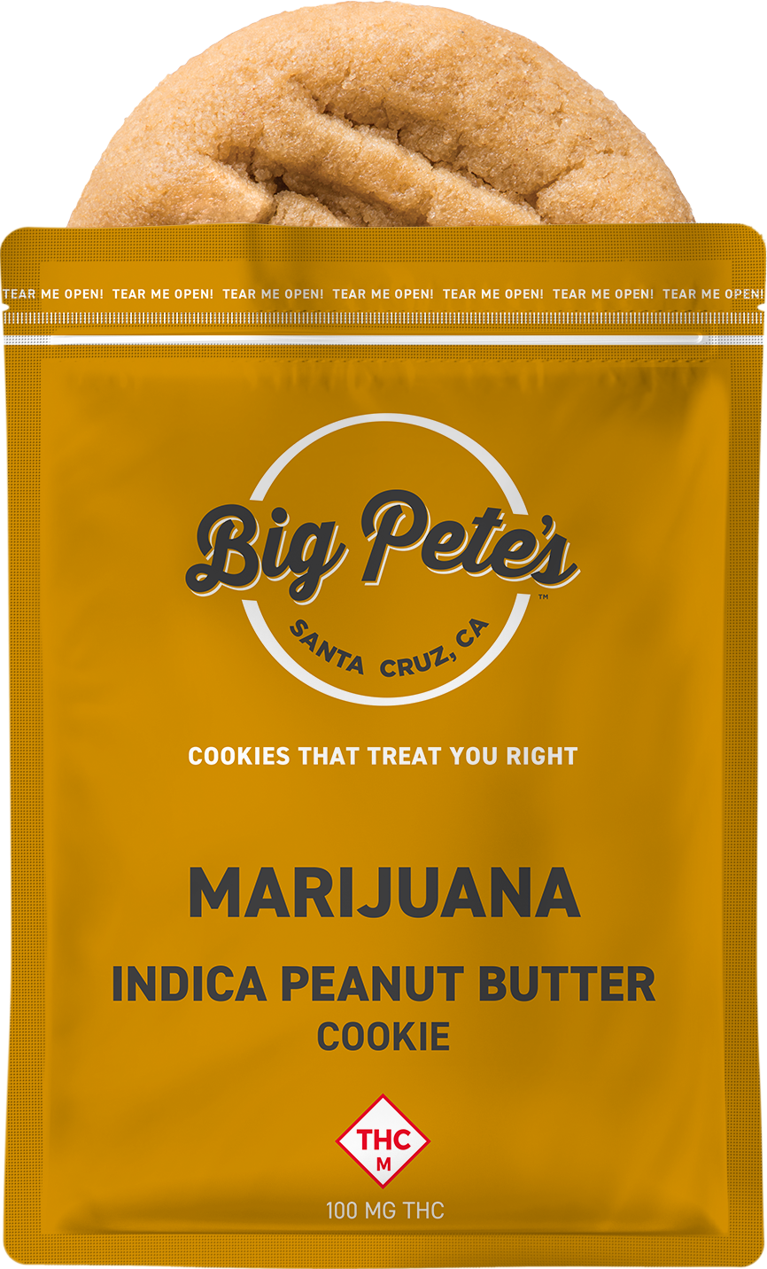 Photograph of product: Big Pete's Treats Peanut Butter Cookie | 100mg