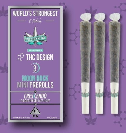 Photograph of product: Crescendo [S] - Pee-Wee Moon Rock Mini Preroll 3PK