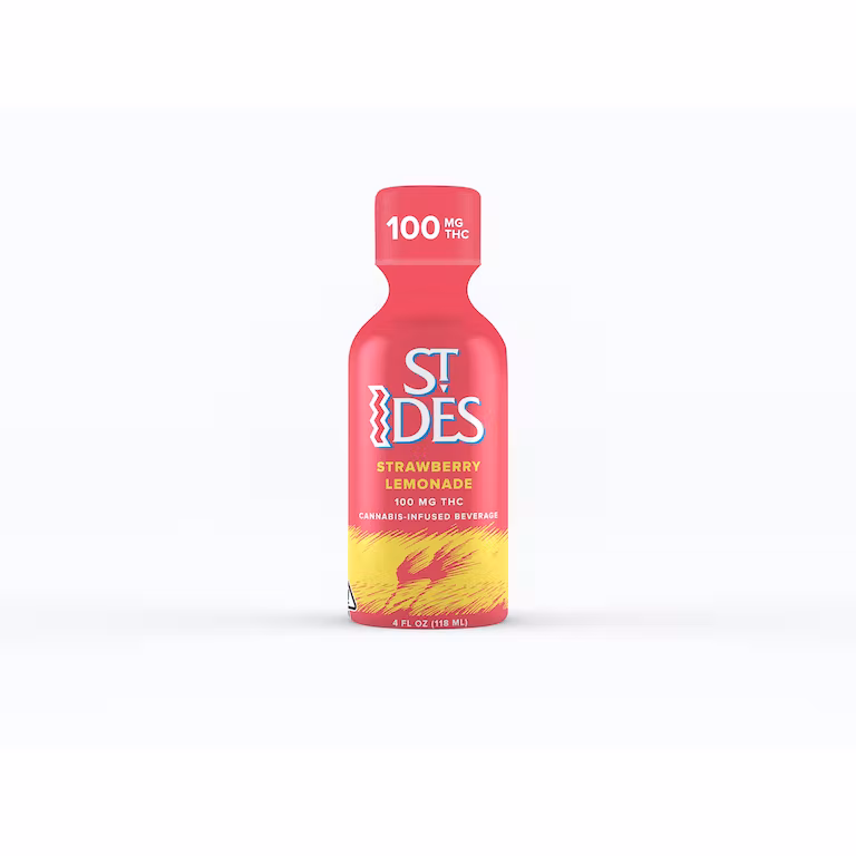 Photograph of product: STRAWBERRY LEMONADE 100MG 4OZ SHOT