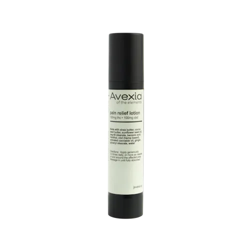 Photograph of product: Avexia 1:1 TH-oui:CBD Pain Relief Lotion