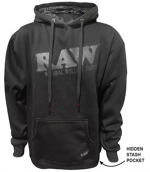 Photograph of product: RAW | Hoodie | Black | Large