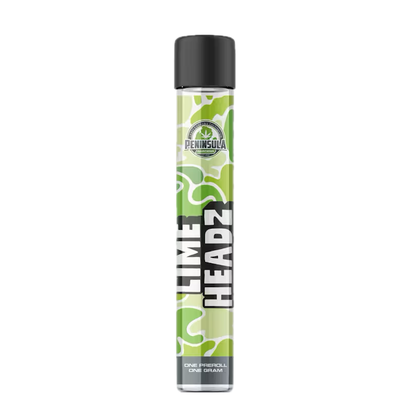 Photograph of Product: Lime Headz 1g Preroll by Peninsula Gardens