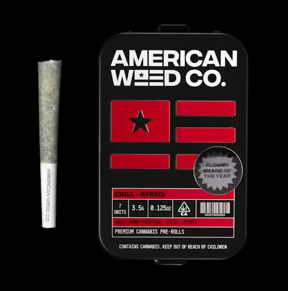 Photograph of product: American Weed Co. | Watermelon Runtz | Diamond Infused Preroll 7pk | 3.5g