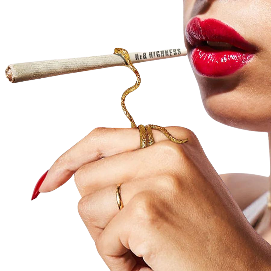 Photograph of product: Her Highness NYC - Snake In The Grass - Coil Ring