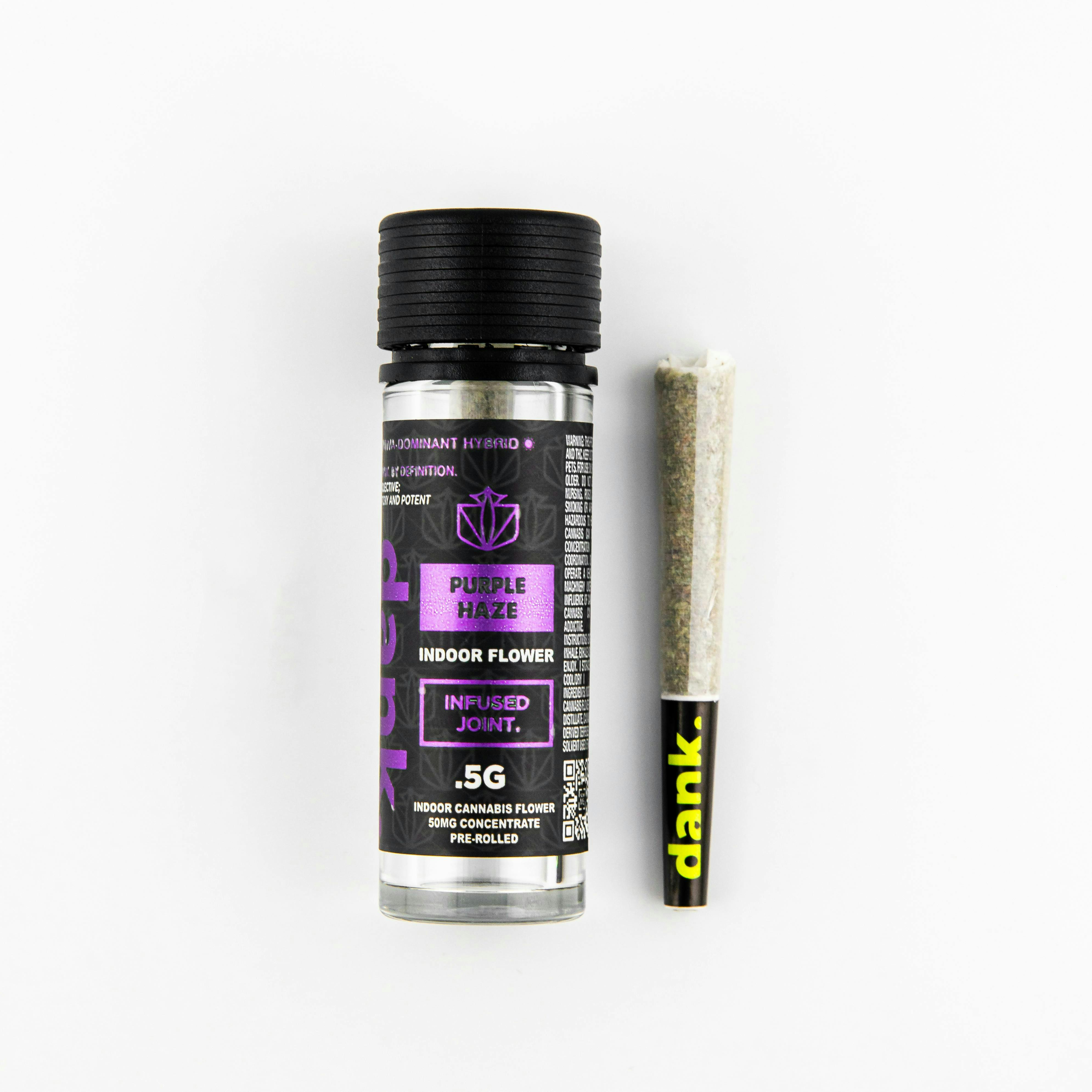 Photograph of product: Dank | Purple Haze | Infused | Joint | 0.6g