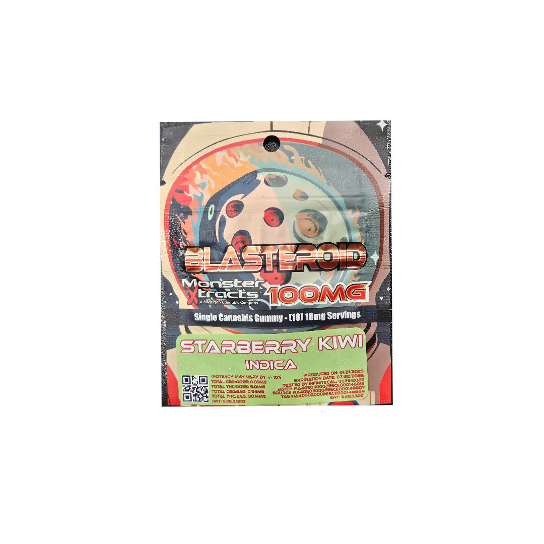 Photograph of product: Monster Blasteroid 100mg StarBerry Kiwi