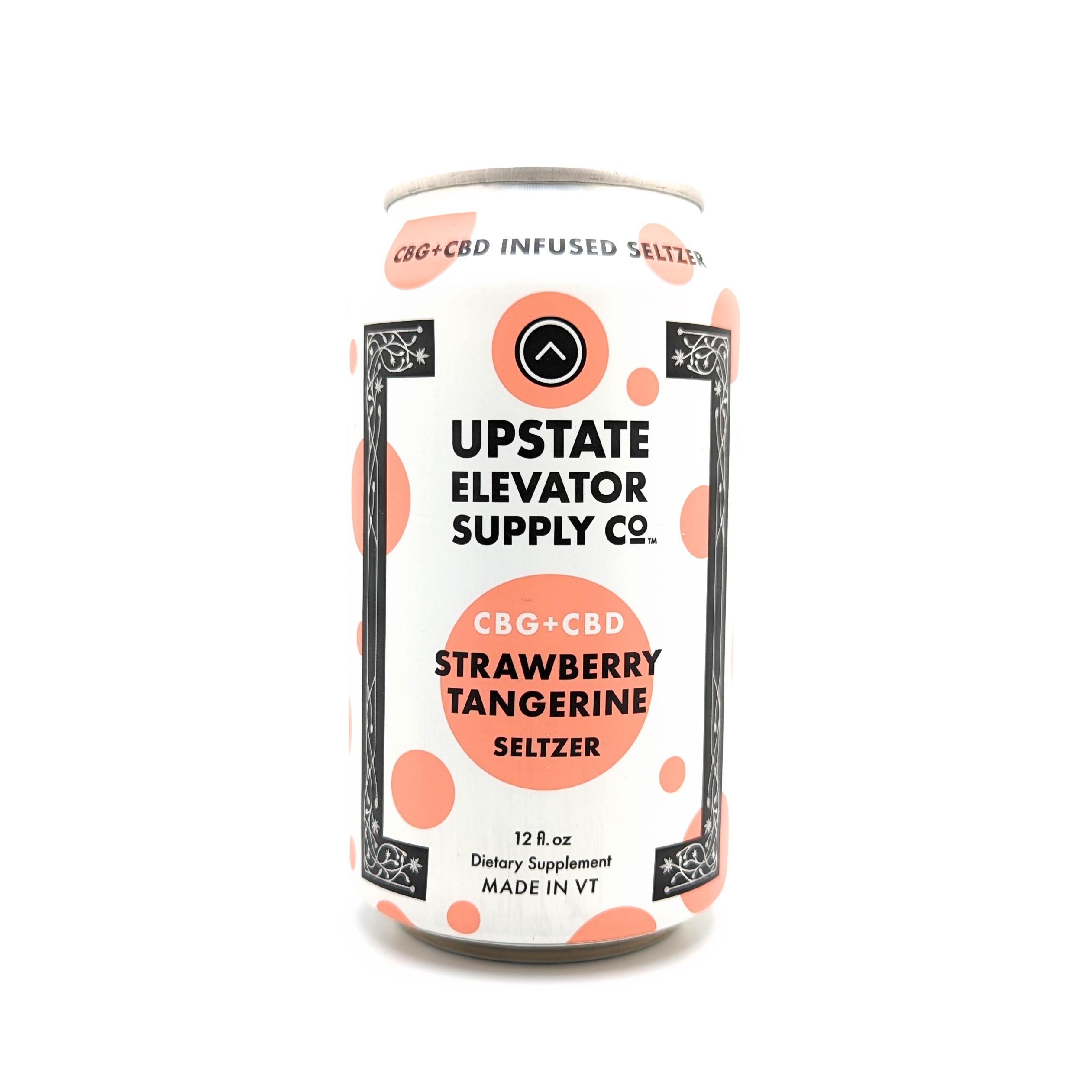 Photograph of product: CBG+CBD Wild Strawberry Tangerine Seltzer