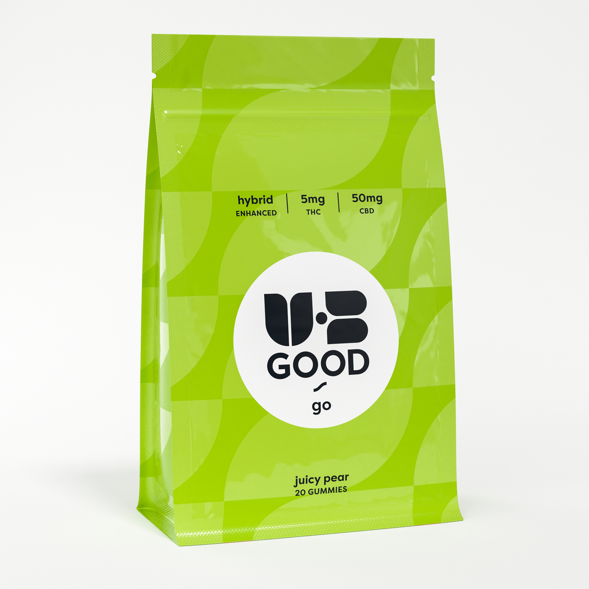 Photograph of product: UB Good | Juicy Pear 1:10 TH-oui:CBD | 100mg Gummies