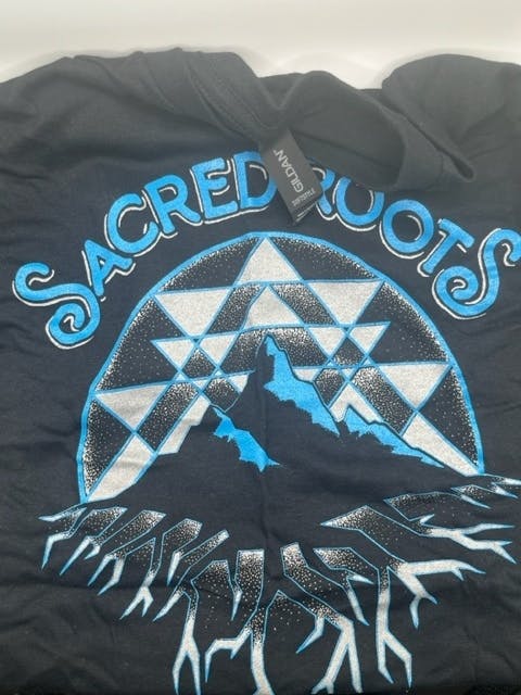 Photograph of product: Sacred Roots T-Shirt - Black and Blue XXXL