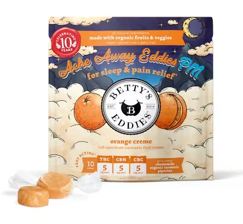 Photograph of product: Orange Creme | 2:1:1 TH-oui:CBN:CBC | 10 x 10mg