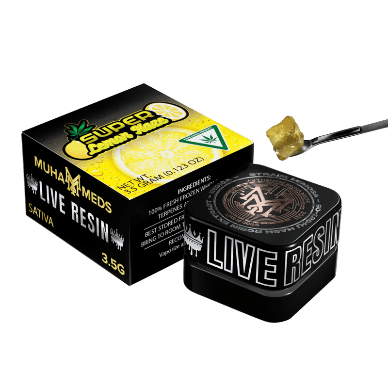 Photograph of product: Muha Meds Super Lemon Haze Live Resin