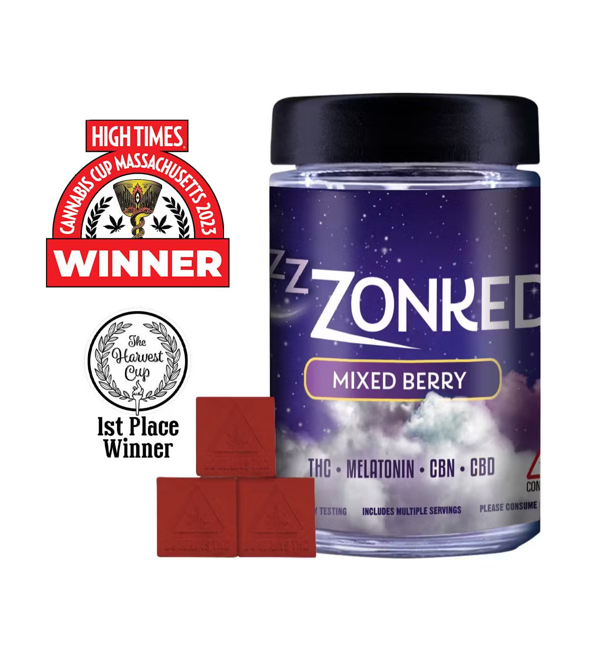 Photograph of product: Mixed Berry | Gummies | 20-Pack | 100MG