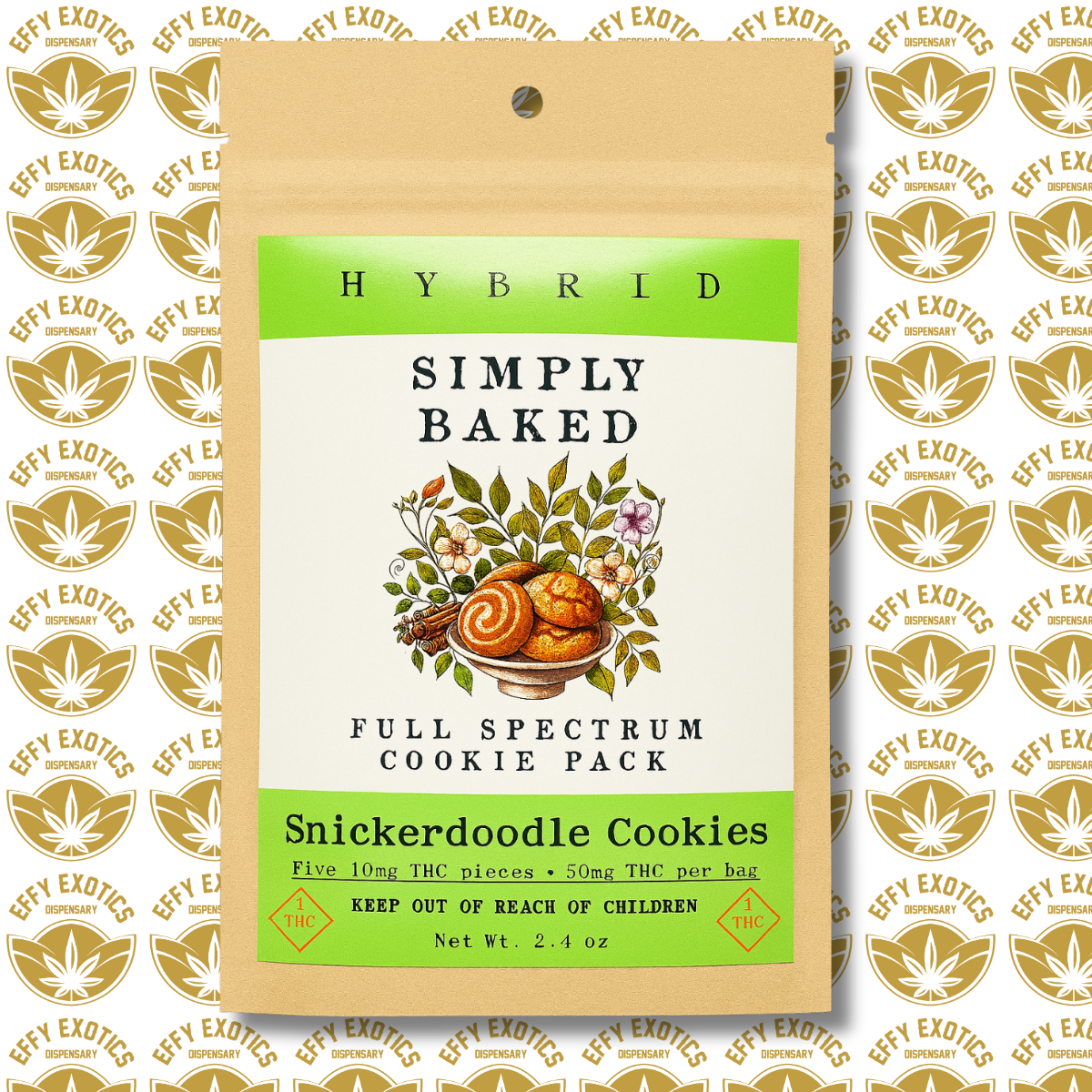 Photograph of product: 50mg Pack Snickerdoodle