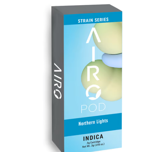 Photograph of product: Airo | Airopod Cartridge | Distillate | Northern Lights | 0.5g