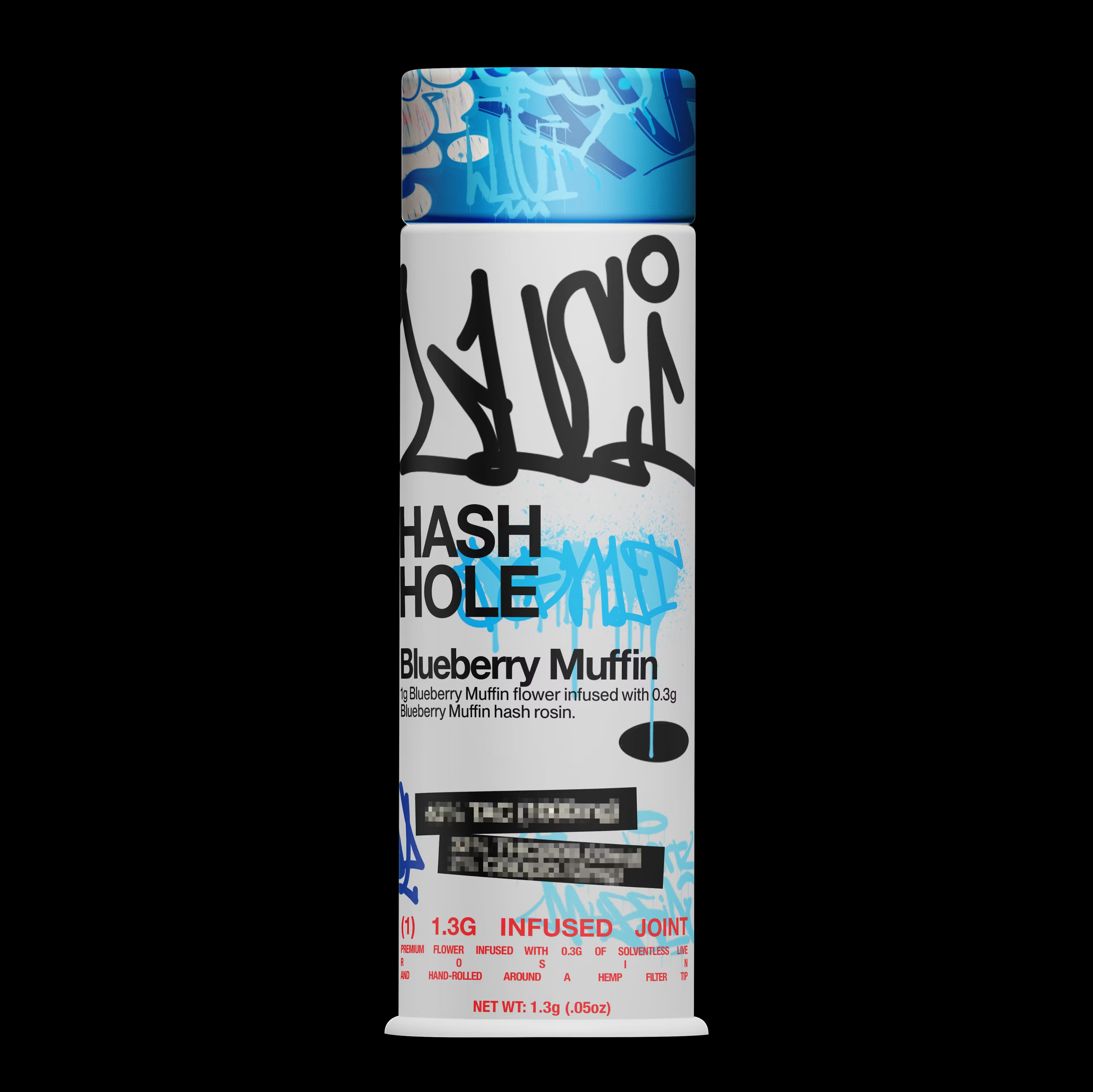 Photograph of product: au chocolat Hole- LUCI- Blueberry Muffin 1.3G Infused