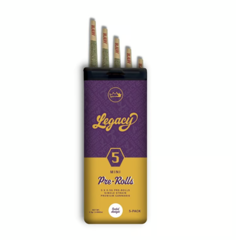 Photograph of product: JAHmba Juice | 0.5g | 5pk Pre-Rolls | Legacy