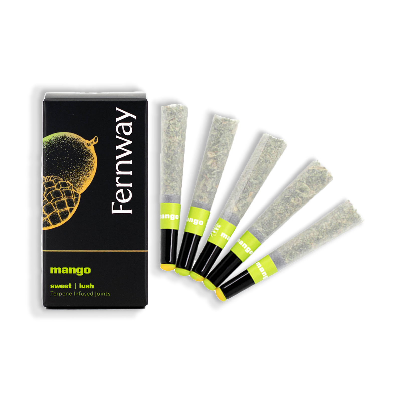 Photograph of product: Mango Terpene Infused Pre-Roll 5-pack | 2.5g
