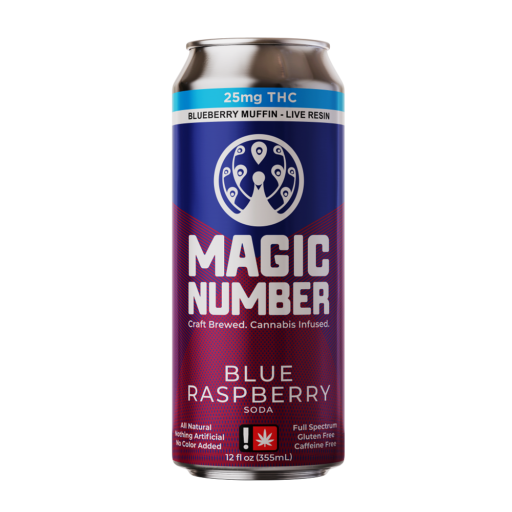 Photograph of Product: Magic Number - Blue Raspberry Soda 25mg