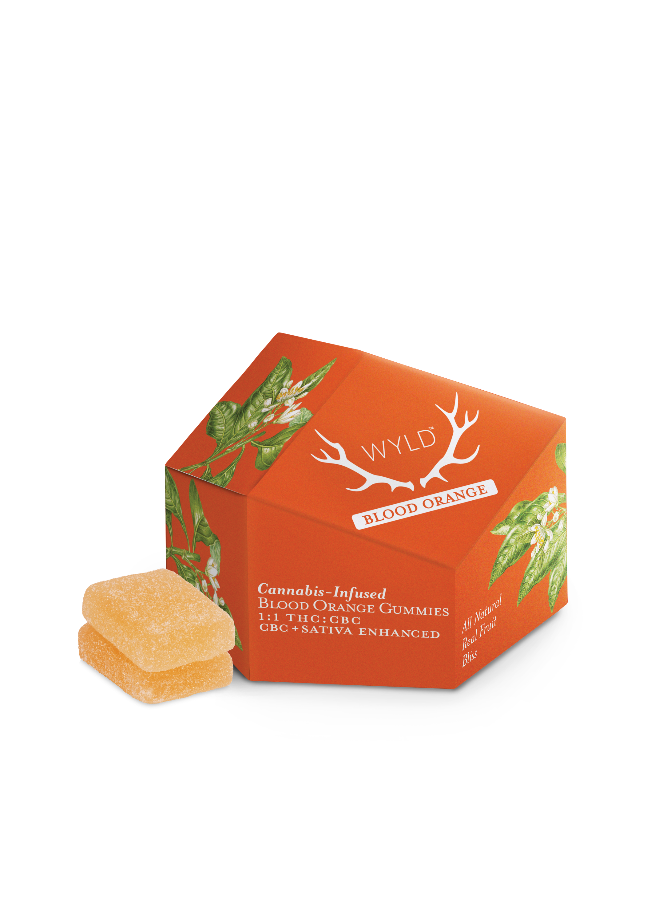 Photograph of product: Blood Orange | 200MG TH-oui:200MG CBC Gummies