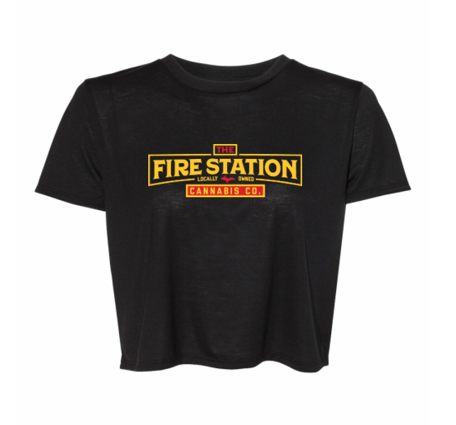 Photograph of product: TFS Fire Apparel - Summer The Fire Station Flowy Cropped Tee Small