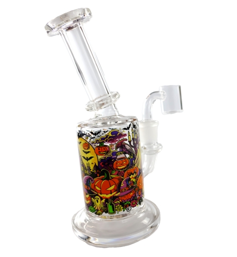 Photograph of product: SirEEL | Accessories | Glass + Pipes | 6" Bent Neck Haunt Chamber with Banger