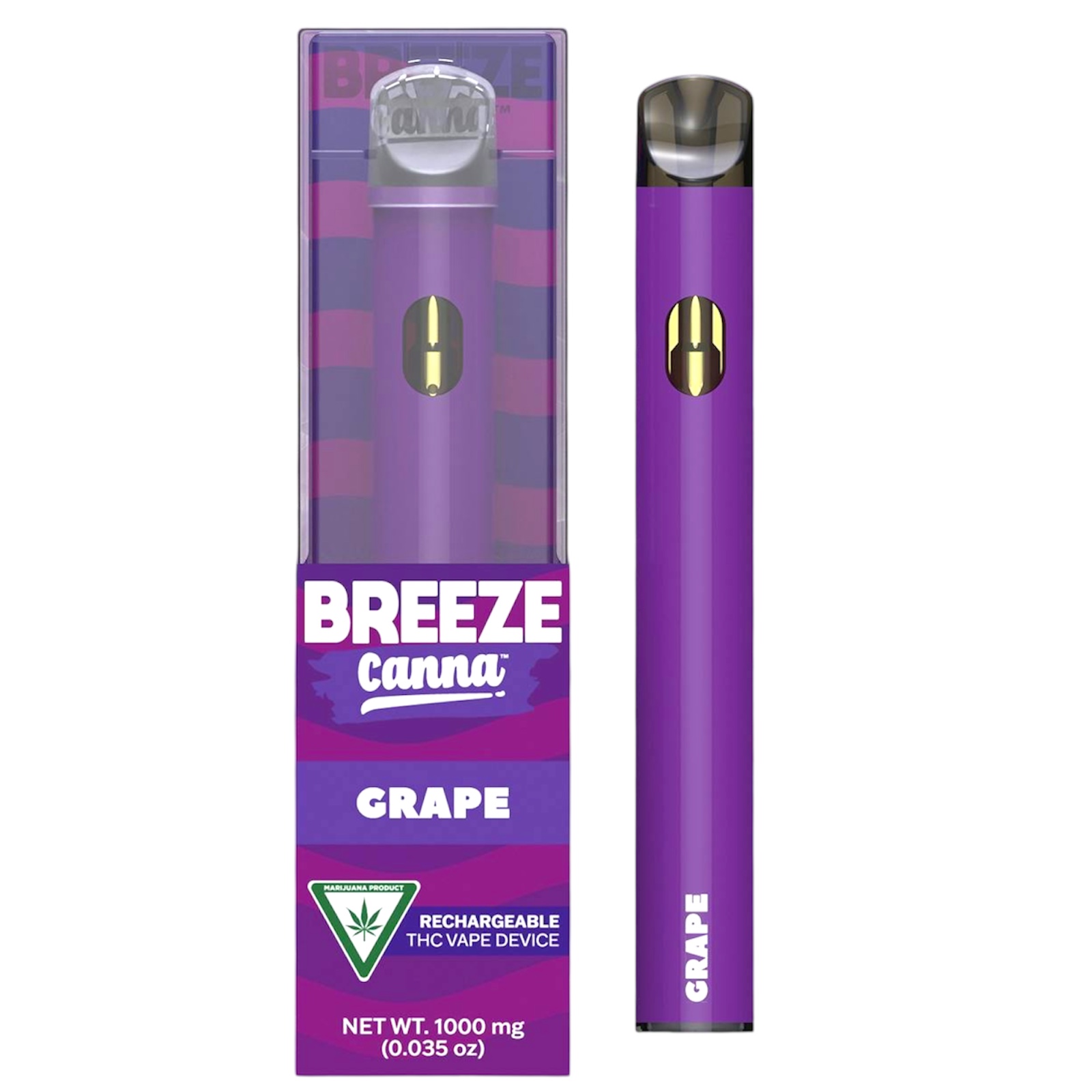 Photograph of product: Breeze Canna Grape Rechargeable Vape Rec