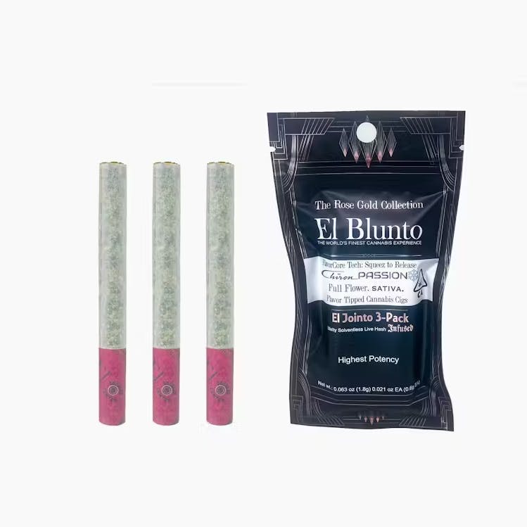 Photograph of product: CHIRON PASSION - au chocolat INFUSED PREROLLLS - 3 PACK - 1.8G - Oui'd - EL BLUNTO
