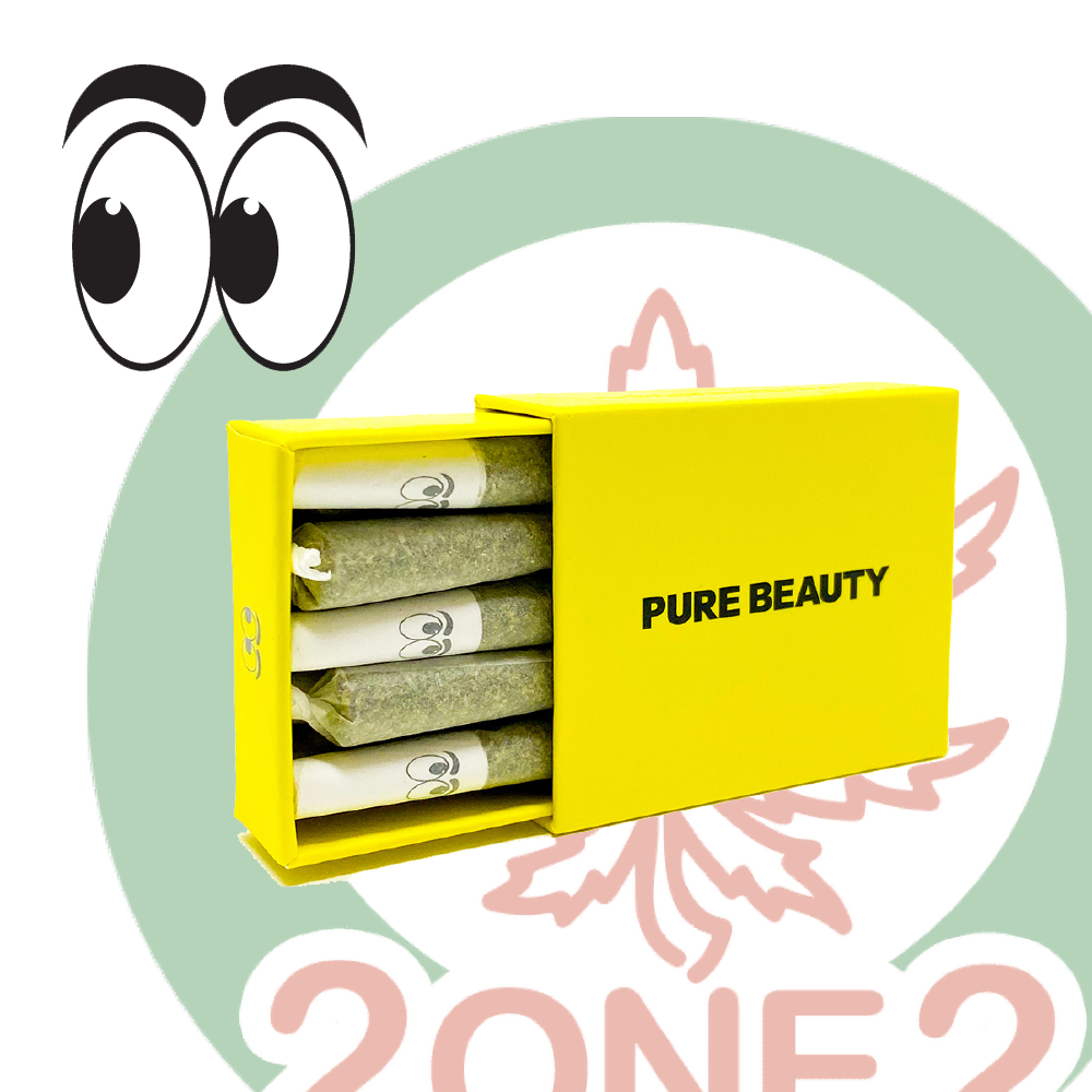 Photograph of product: Babies Yellow Box Pre-Roll 10-pack | 3.5g